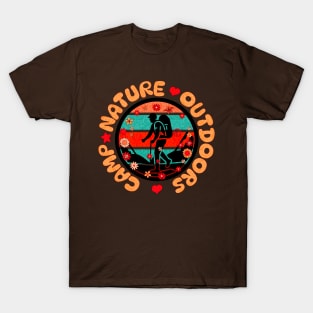 Nature outdoors camp vintage T-Shirt